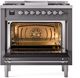 Ilve® Nostalgie II Series 36" Graphite Matte Pro Style Dual Fuel Range-2