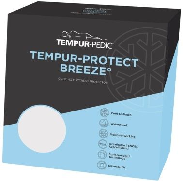Tempur-Pedic® Tempur-Protect® Breeze Split California King Mattress Protector-5