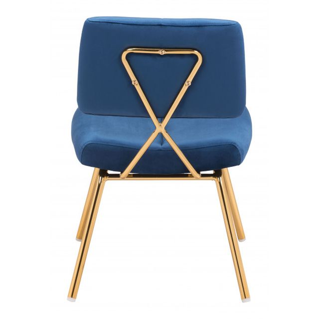 Zuo® Modern Nicole Blue Dining Chair-3