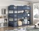 Homelegance® Nora Blue Twin Triple Bunk Bed-1