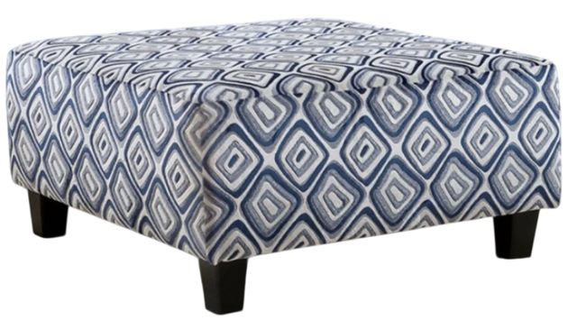 Furniture of America® Waldport Navy Ottoman-0