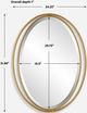 Uttermost® Rhodes Antiqued Metallic Gold Oval Mirror-2