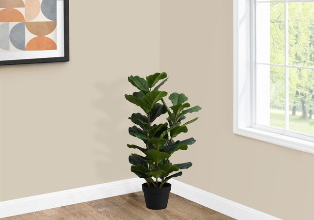 Monarch Specialties Inc. Green/Black 32" Artificial Potted Fiddle Tree-3