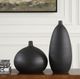 Uttermost® Bower 2-Piece Matte Black Vase Set-3