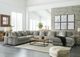 Signature Design by Ashley® Lindyn 6-Piece Fog U-Shape Sectional and Chaise-1