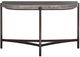 Modus Furniture Lyon Gray Console Table with Brushed Bronze Base-2