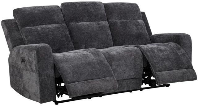 Coaster® Kennett 3-Piece Dark Gray Power Upholstered Reclining Sofa Set-3