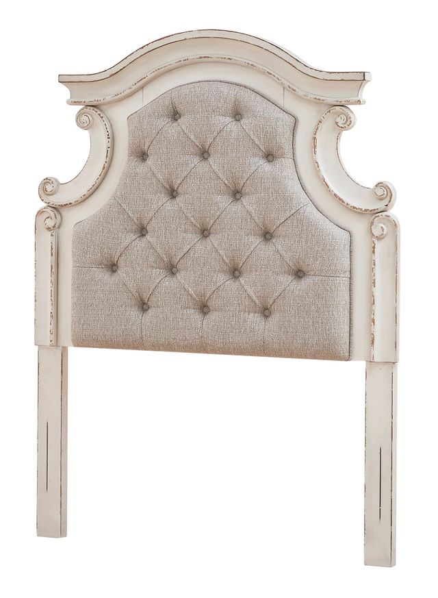 Signature Design by Ashley® Realyn Chipped White Twin Panel Headboard-0