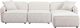 TOV Furniture Travie 4-Piece White Sand Modular Sofa-4