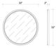 Bramble Customizable Cholet Round Large Mirror-1