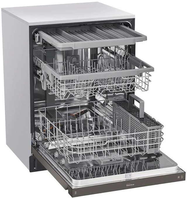 LG 24" Black Stainless Steel Built In Dishwasher with QuadWash™ and 3rd Rack -3