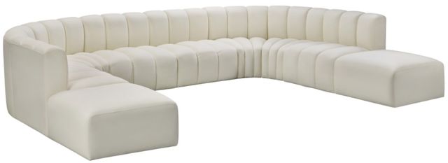Meridian Furniture Arc 10-Piece Cream U-Shape Sectional-0