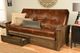 Kodiak Furniture Washington Oregon Trail Saddle/Rustic Walnut Full Storage Futon with Mattress-1