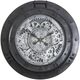 YHD Black Urban Steel Gear Clock-0