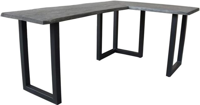 Coast2Coast Home™ Sandblast Graywash L-Shaped Writing Desk-0