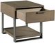 Hammary® Stella Umber Rectangular End Table with Gray Frame-5