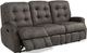 Flexsteel® Devon Gray Charcoal Reclining Sofa-2