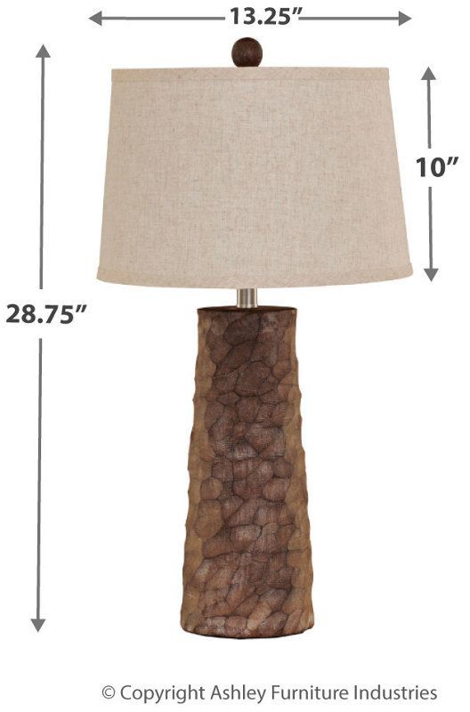 Signature Design by Ashley® Sinda 2-Piece Gray Poly Table Lamps-2