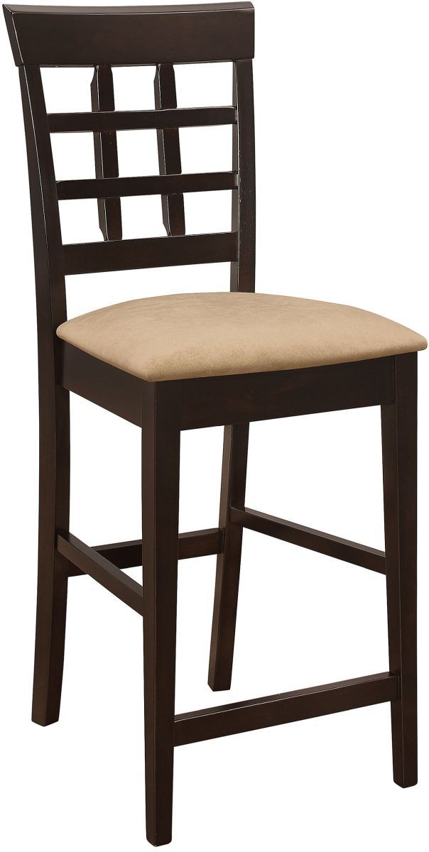 Coaster® Gabriel 2-Piece Cappuccino/Tan Upholstered Counter Stools-1