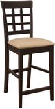 Coaster® Gabriel 2-Piece Cappuccino/Tan Upholstered Counter Stools-1