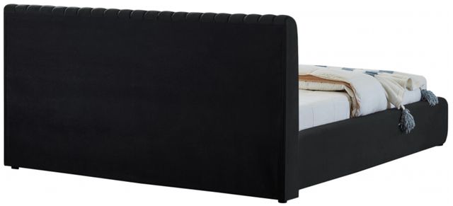 Meridian Furniture Nico Black Velvet Full Upholstered Panel Bed-3