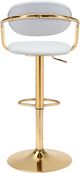 Zuo® Modern Gusto Gold/White Bar Stool-3