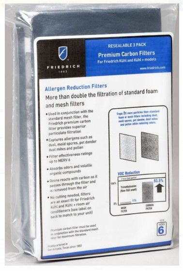 Friedrich Premium 3-Piece Carbon Filters-0
