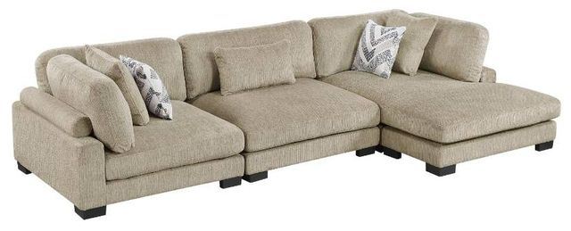Homelegance® Tinley 3-Piece Brown Modular Sectional and Chaise-0
