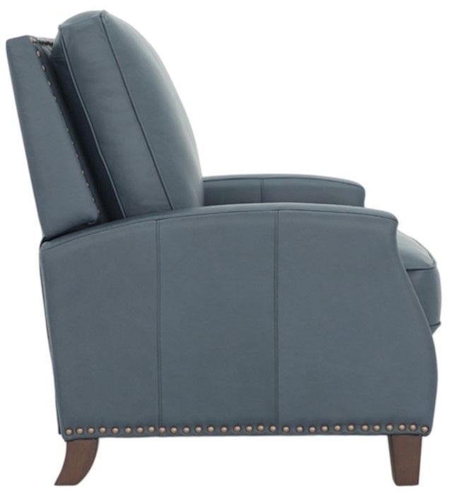 BarcaLounger® Melrose Santa Fe Ocean Leather Manual Recliner-4