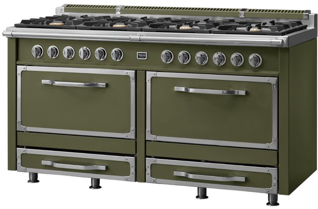 Viking® Tuscany 66" Martini Pro Style Dual Fuel Range with 2 Induction-2