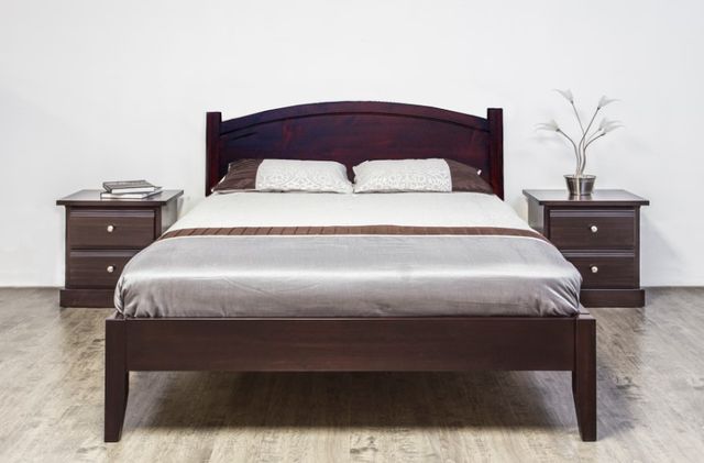 Mako Wood Furniture Claudette Brown Queen Panel Bed-1