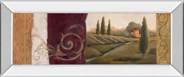 Classy Art Tuscan Scene I Mirror Framed Wall Art-0