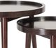Olliix by Madison Park Ebony Set of 2 Intersect Nesting Tables-1