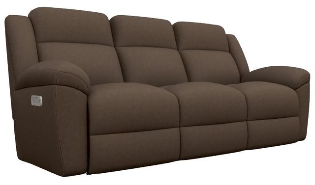 La-Z-Boy® Joel Mahogany Power Reclining Sofa with Headrest and Lumbar-0