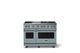 Viking® 5 Series 48" Novembery Sky Pro Style Gas (LP) Range with Polished Chrome Trim-0
