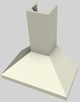 Vent-A-Hood® 36" Biscuit Wall Mounted Range Hood-1