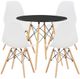 Signature Design by Ashley® Jaspeni 5-Piece Black/Natural/White Dining Table Set-0