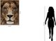 Classy Living Untamed Lion Zoom Wall Art-2