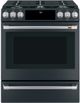 Café™ 30" Matte Black Slide-In Gas Range-0