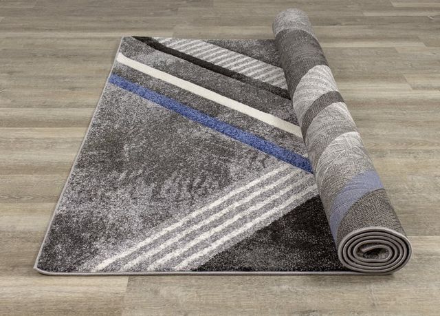 Kalora Interiors Soho Grey Black Blue 2'0" x 3'7" Rug-1