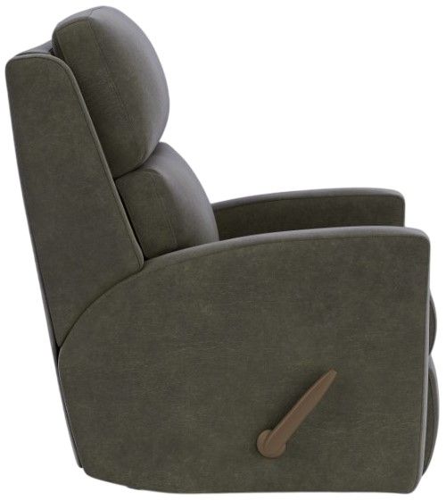Flexsteel® Catalina Gray Charcoal Rocking Recliner-2