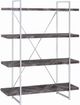 Coaster® Grimma Rustic Grey Herringbone 4-Shelf Bookcase-0