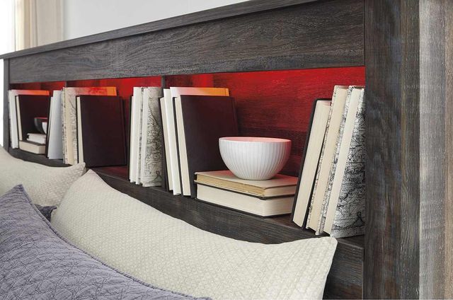 Signature Design by Ashley® Drystan Brown King Storage Bookcase Bed-2