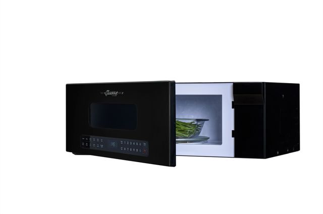 Unique Appliances Classic Retro 30" 1.2 Cu. Ft. Midnight Black Over the Range Microwave-2
