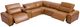 Drew & Jonathan Home Cognac Leather 6pc Reclining Sectional-0