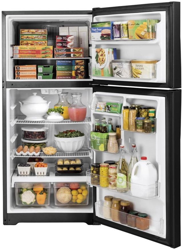 GE® 30" 19.1 Cu. Ft. Black Top Freezer Refrigerator-4