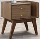 Elements International Sade Walnut 1-Drawer Nightstand-0