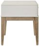 Liberty Furniture Berkley Square Linen End Table with Khaki Base-3