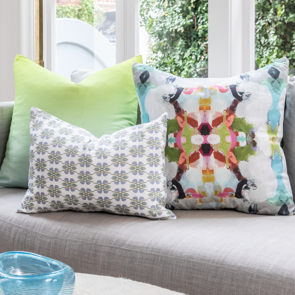 Laura Park Designs Summer Garden Throw Pillow - Thumbnail 3