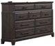 Bernards Bellamy Lane 3-Piece Dark Brown Queen Panel Bed Set-2